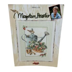 Vintage LEISURE ARTS Spring Joy Marjolein Bastin Cross Stitch Pattern Garden